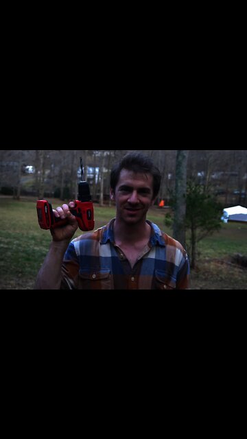 How to Grow Reishi Mushrooms. Inoculating a Stump with Reishi Plugs. Mushroom Farming. #shorts