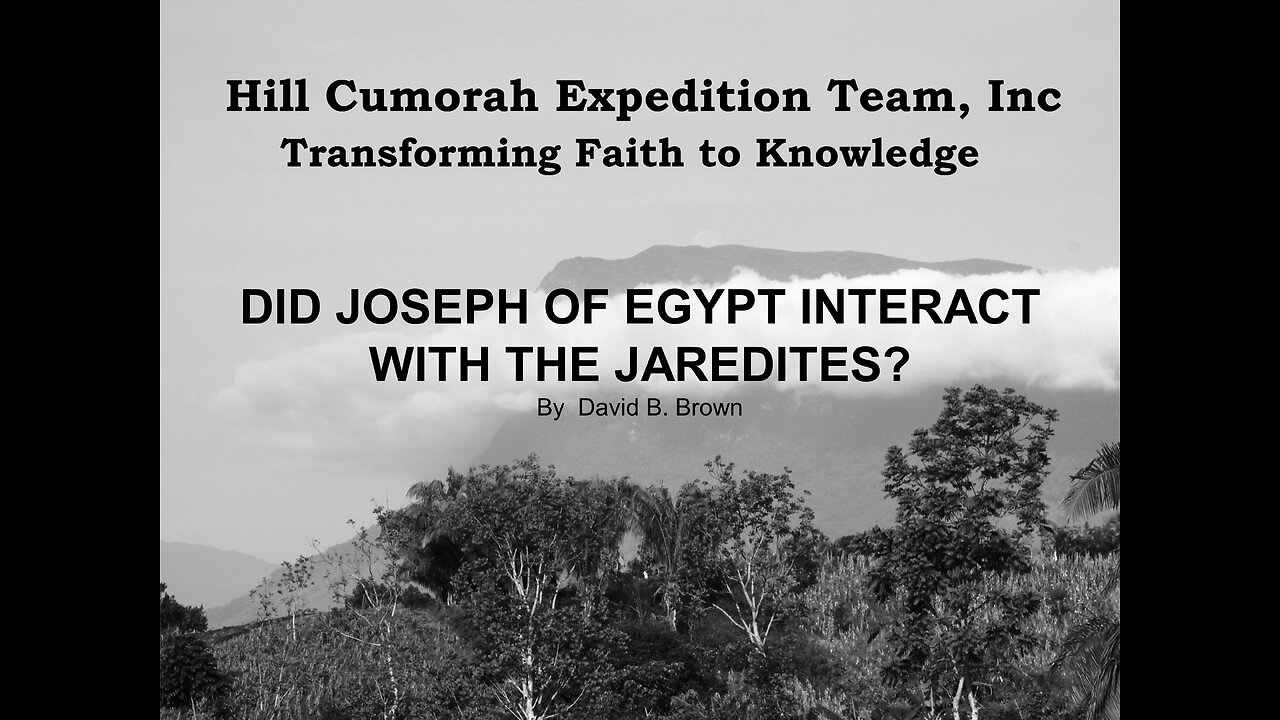 Did Joseph of Egypt Interact With The Jaredites?