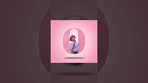 O Letter portrait effect in Photoshop #mcddesigner #trending #viral #shortsfeed #letterportrait