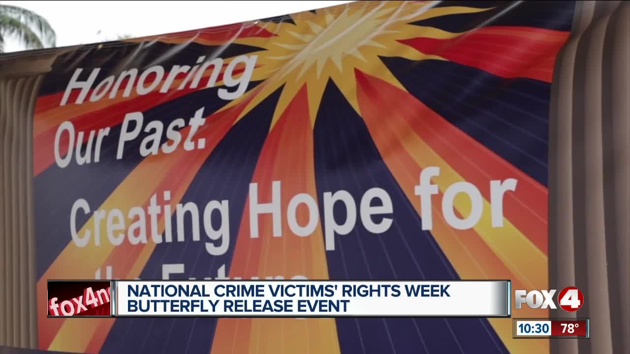 Butterfly release commemorates victim's rights