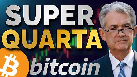 BITCOIN SUPER QUARTA! VEM VOLATILIDADE AI? [PRÉ-POWELL...]