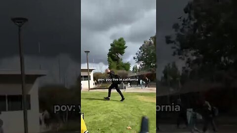 I m in cali and it started snowing Video By lil tayyy #Shorts