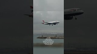 British Airways Landing at Gibraltar #shorts