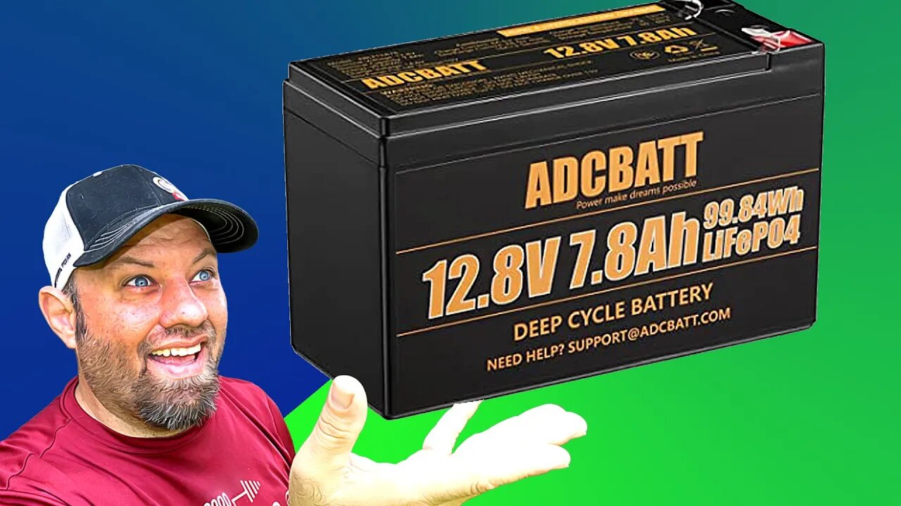 LOW COST 12v 7.8AH LiFePO4 Battery Tested! ADCBATT Battery Testing