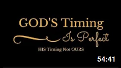 3 16 20 Understanding Gods timing in your life Pt VII