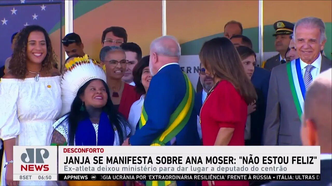 Janja diz que não está feliz com saída de Ana Moser do Ministério do Esporte