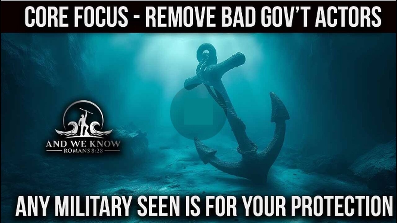 Core Focus is to remove bad actors from Govt, Debate? MSM attacks continue. Pray!