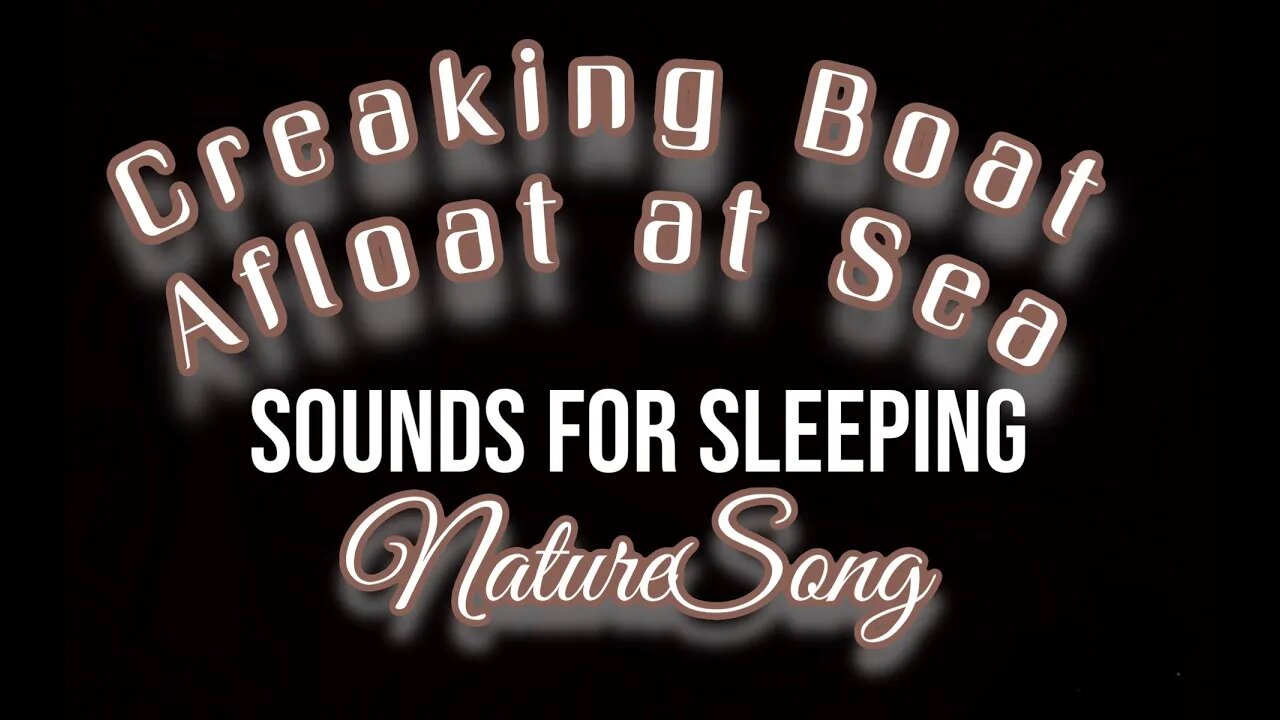 CREAKING BOAT SOUNDS FOR SLEEPING | ocean waves | 8 hours | black screen