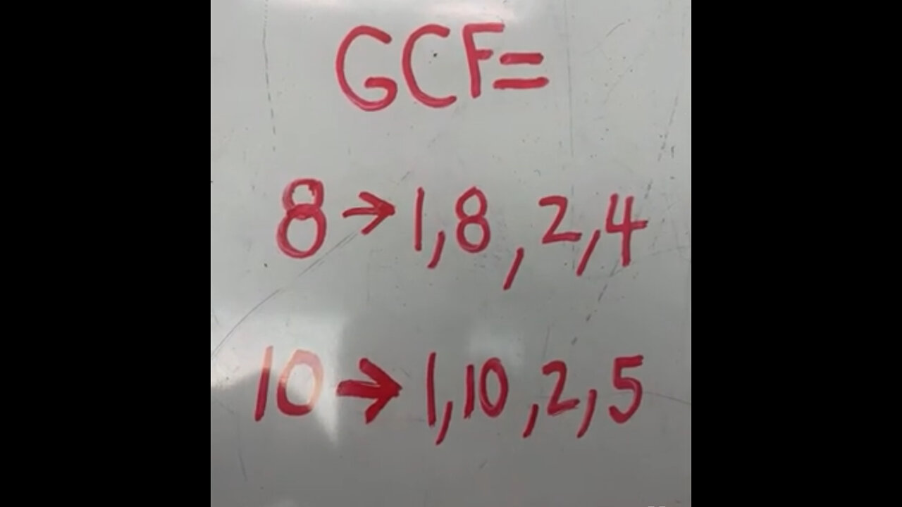 Finding the Greatest Common Factor