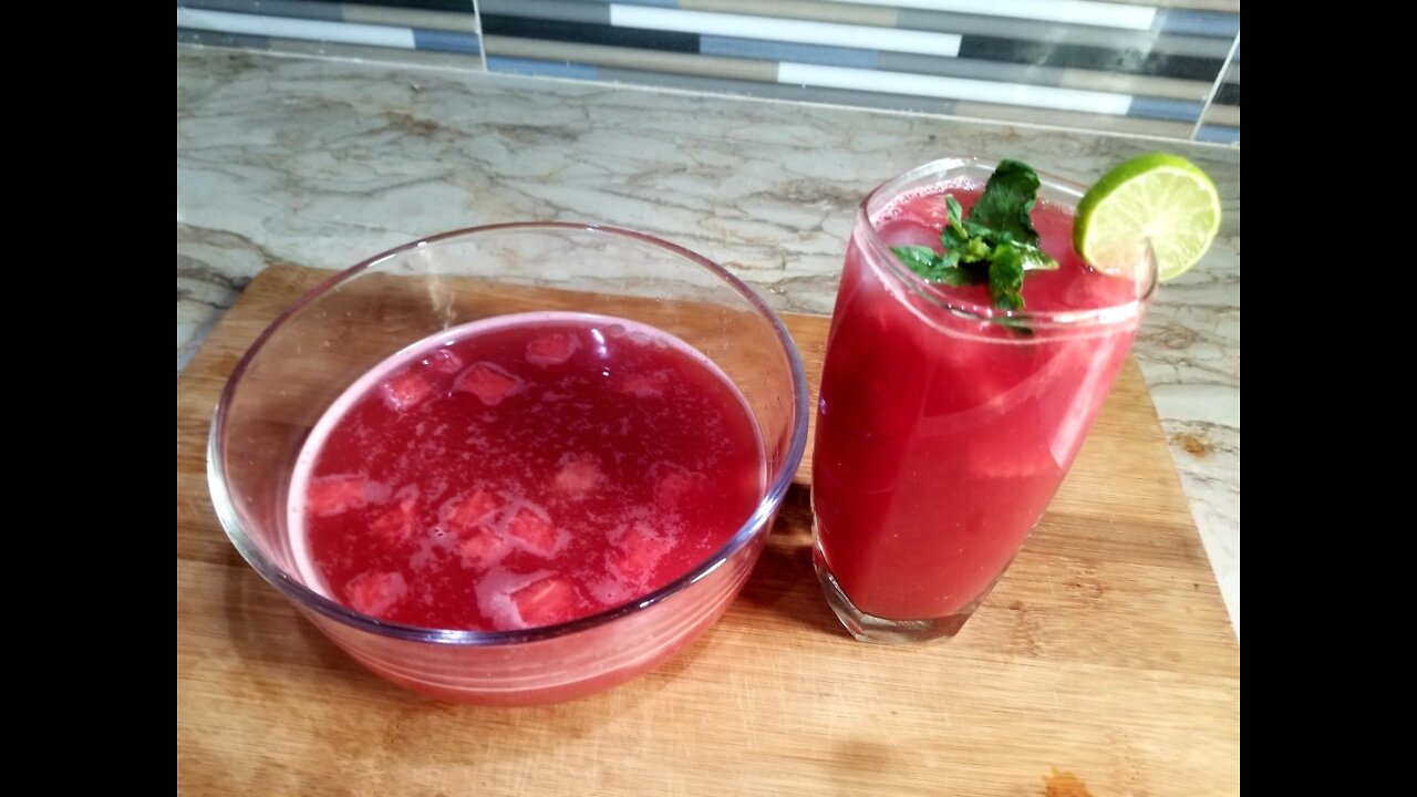 Watermelon Juice without Blender