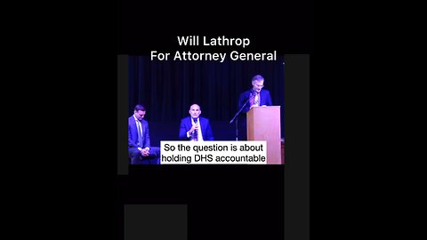 OREGON - Will Lathrop candidate for Attorney General