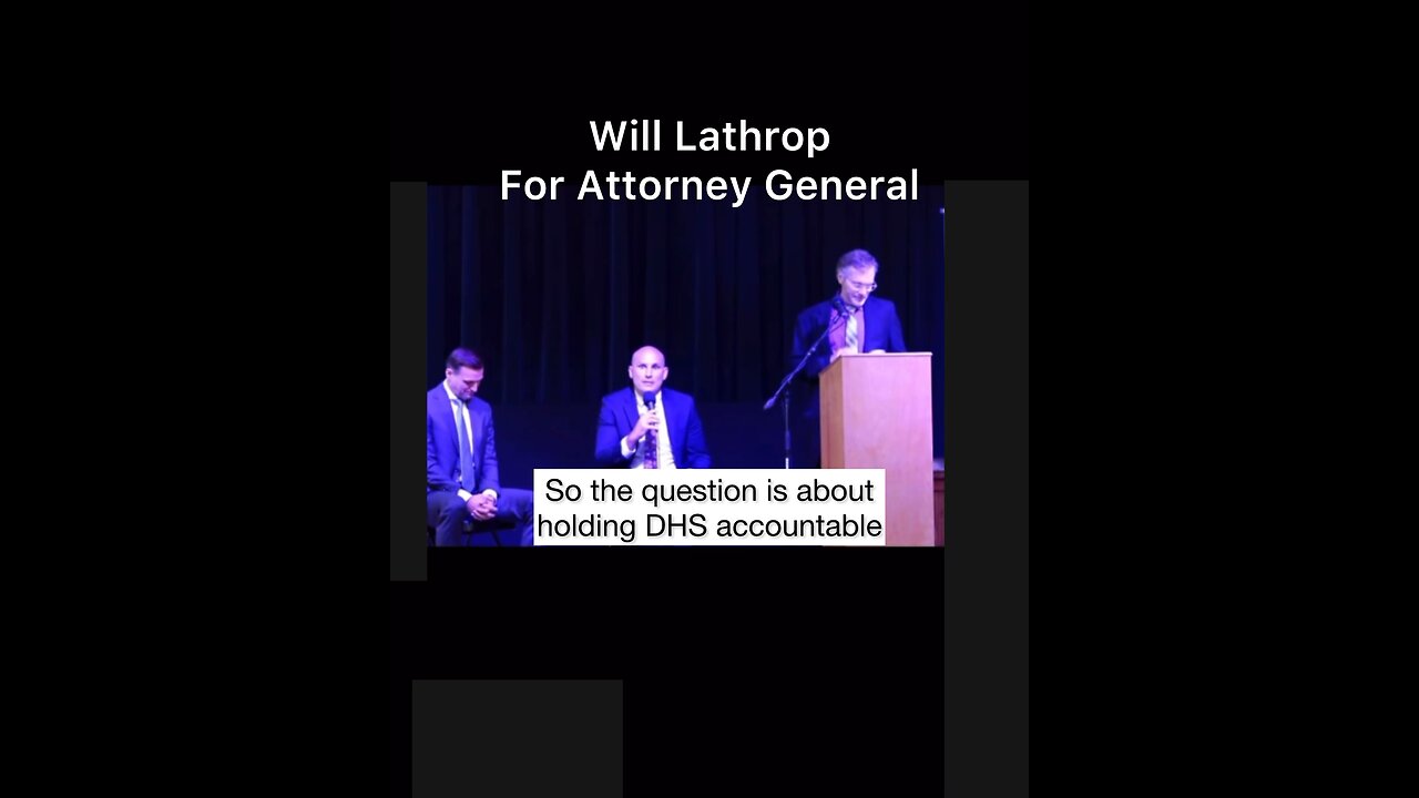 OREGON - Will Lathrop candidate for Attorney General