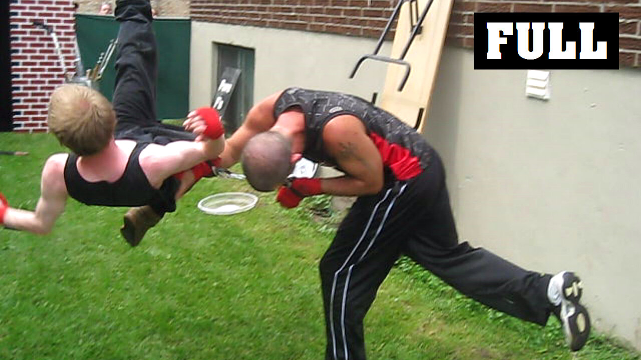 2 Out Of 3 Falls Match - Innovator VS Xacutor - CHW Backyard Wrestling