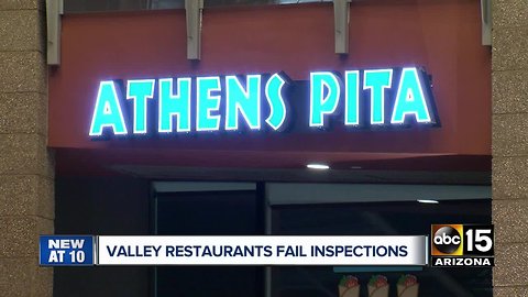 Here are some of the Valley restaurants that failed their November health inspection