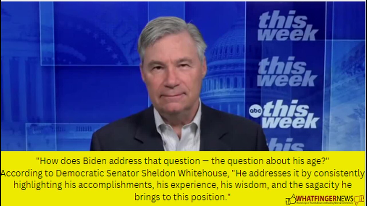 "How does Biden address that question — the question about his age?"