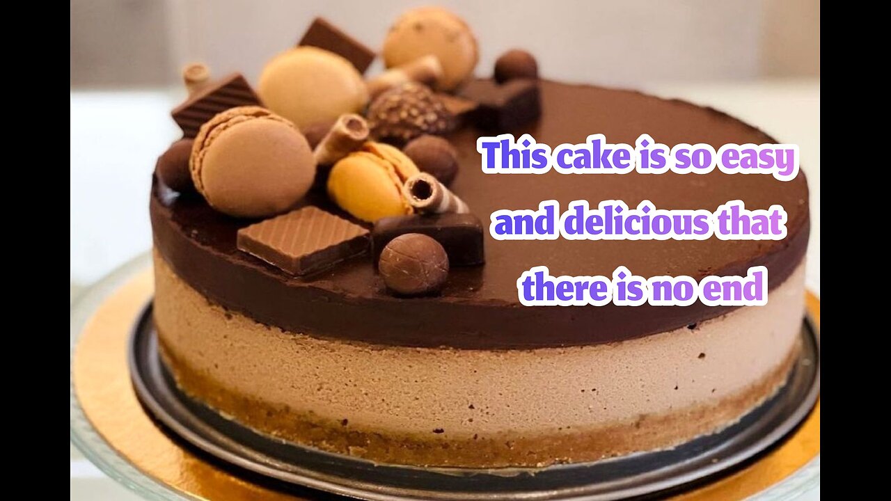 The most delicious cake in the world without mold, oven and mixer