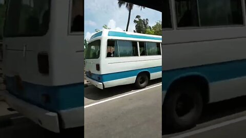 Riding past the Borella Cemetry Colombo.