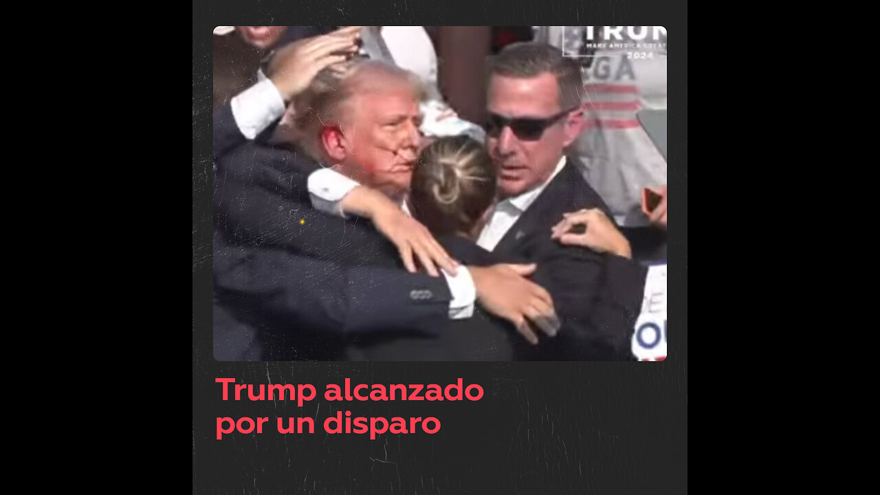 Disparos durante un discurso de Trump