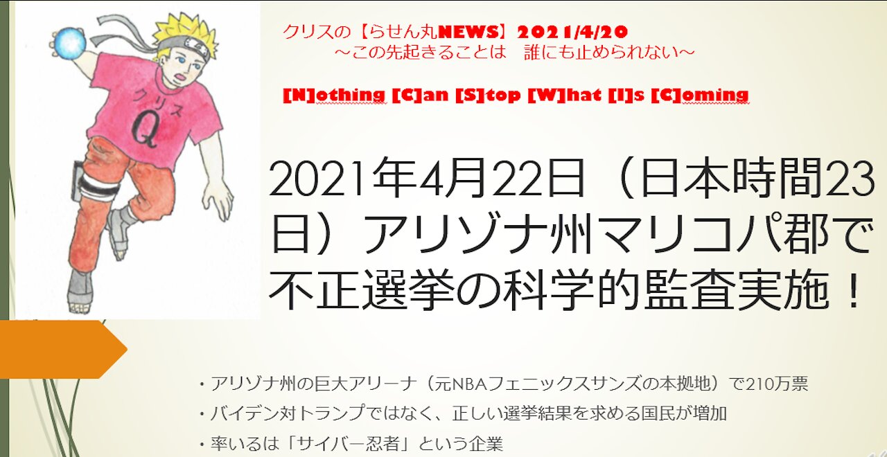 クリスのらせんがんニュース 20210422