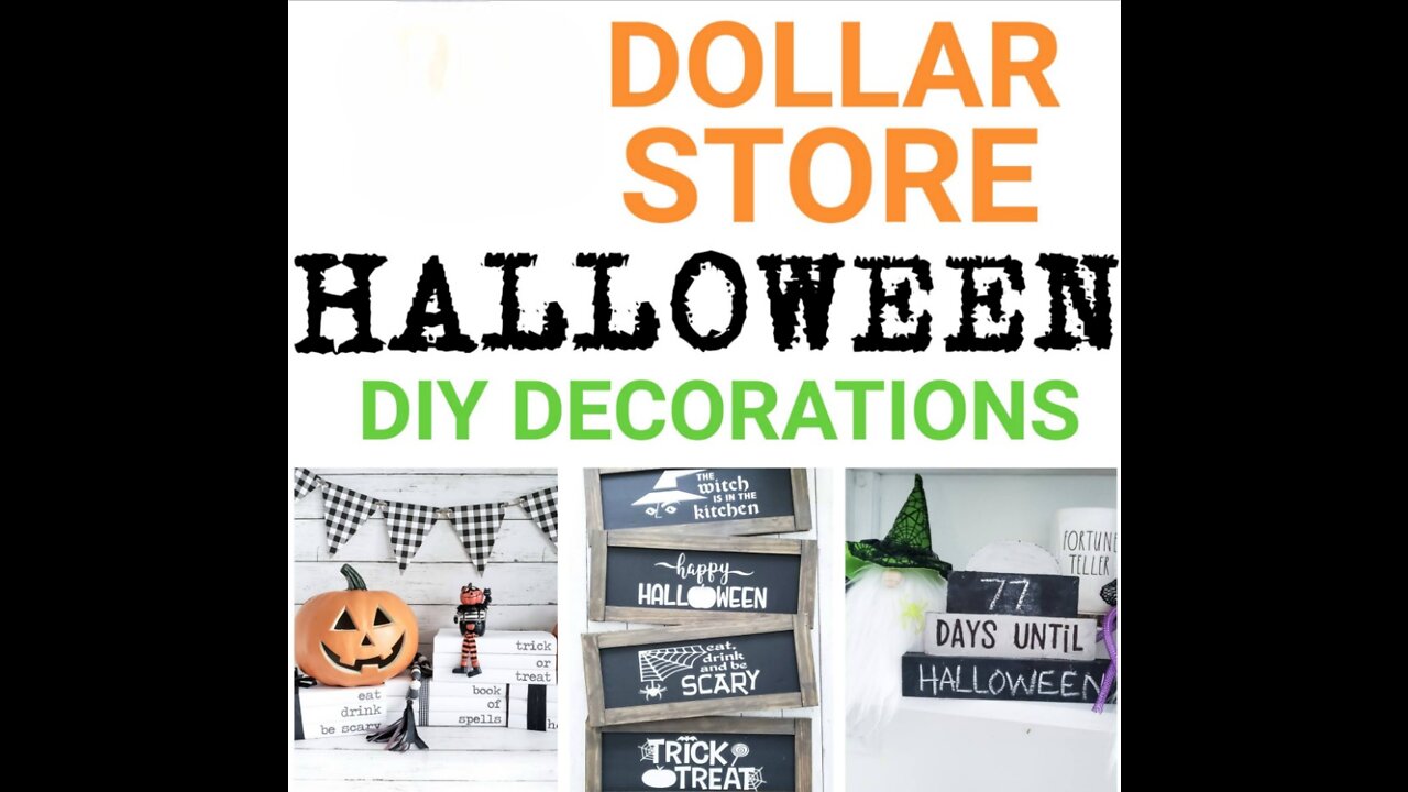 Halloween Decoration Ideas from Dollar Tree-Quick, Simple, and Easy!