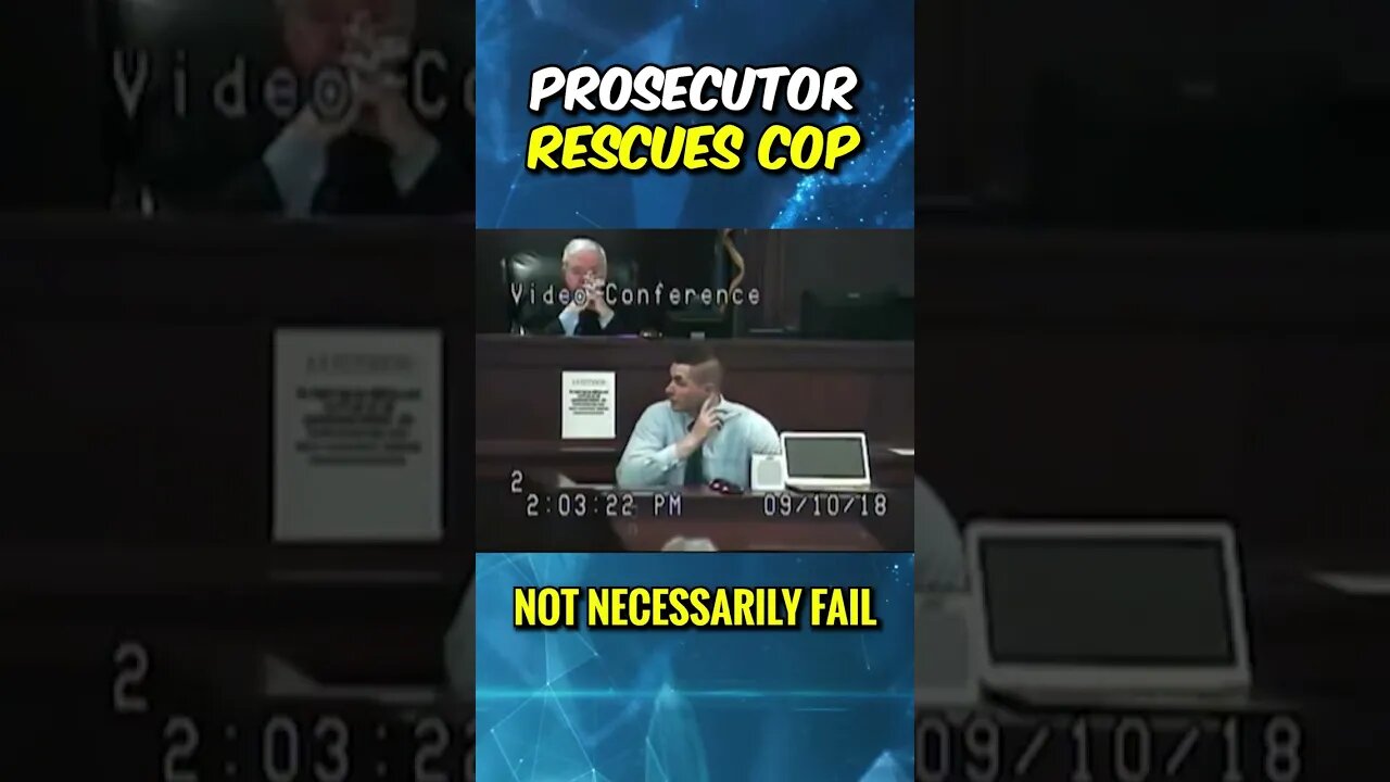 COP Rescued at FINAL MOMENTS by PROSECUTOR