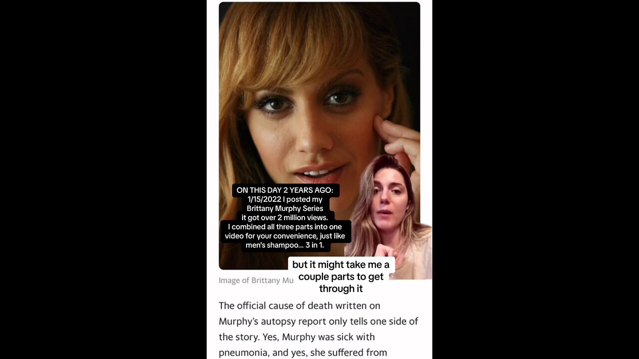 Actress Brittney Murphy Was Killed By The Feds For DHS Whistleblower Testimony