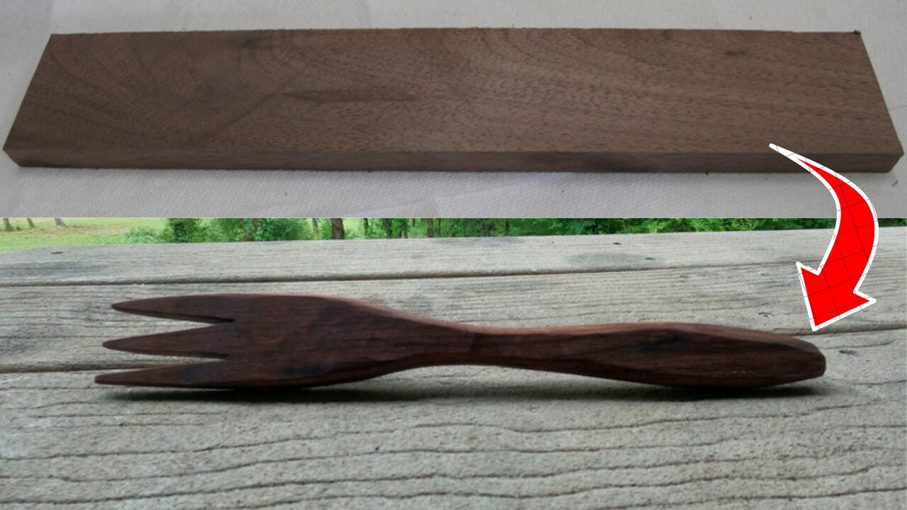 How to make a Black Walnut Salad Fork!