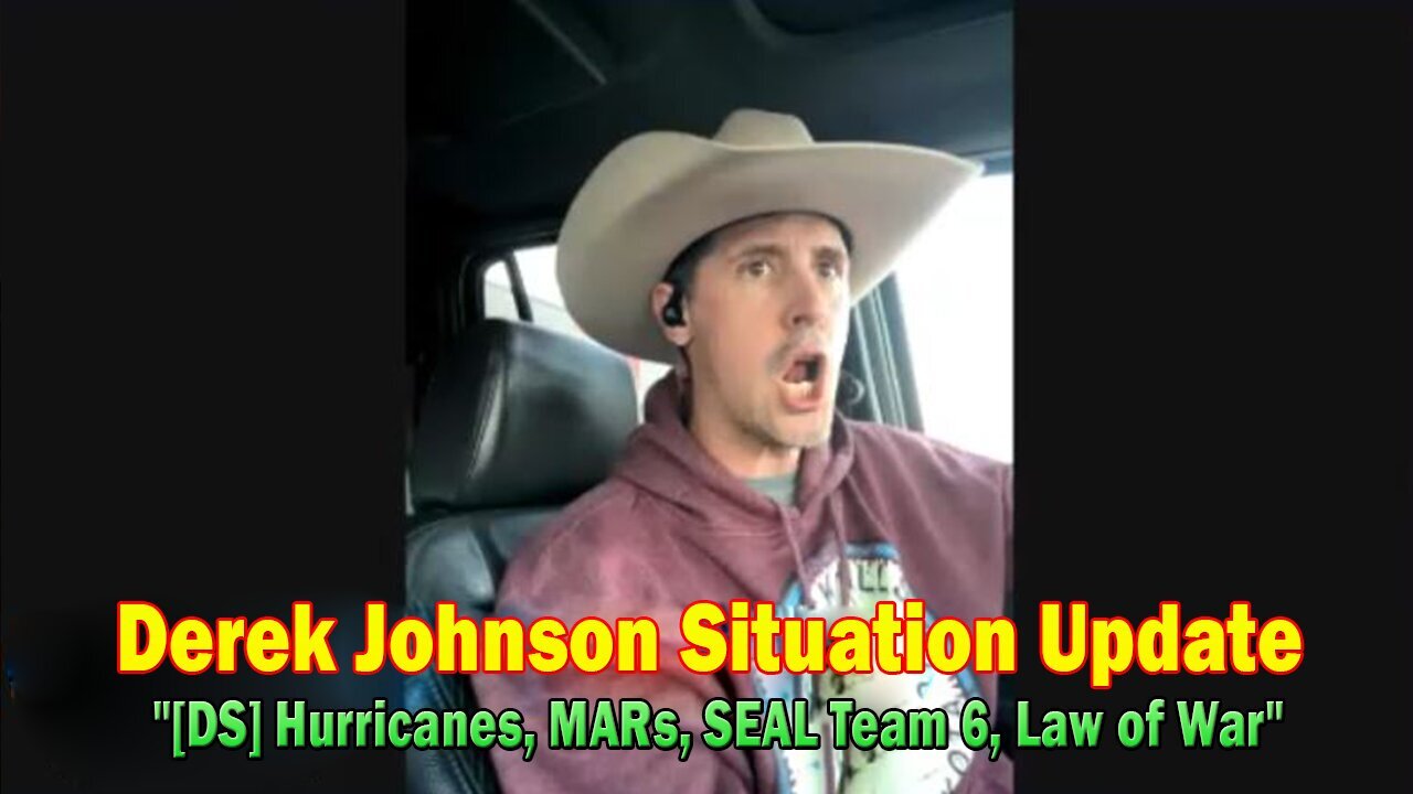 Derek Johnson Situation Update 10.16.24: "WWG1WGA - MAGA Global, [DS] Hurricanes, Law of War"