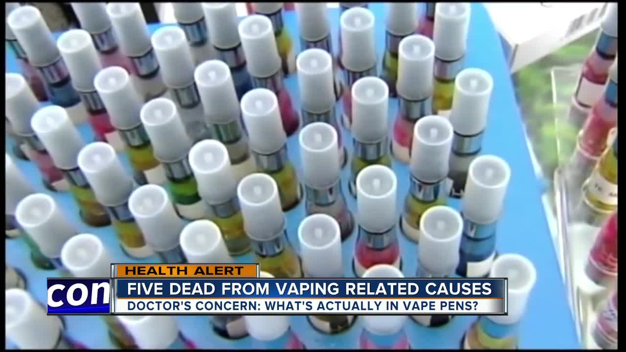 Five dead from vaping related causes