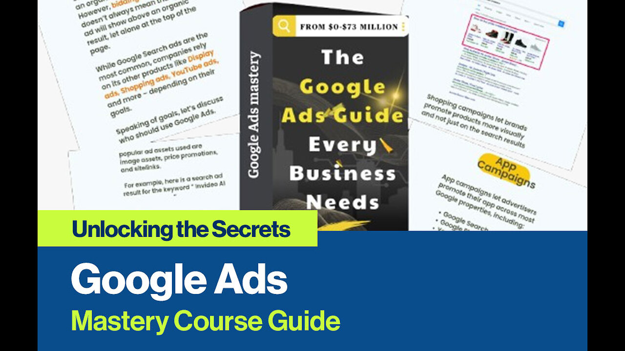 Unlock the Secrets of Google Ads with Our Mastery Course!