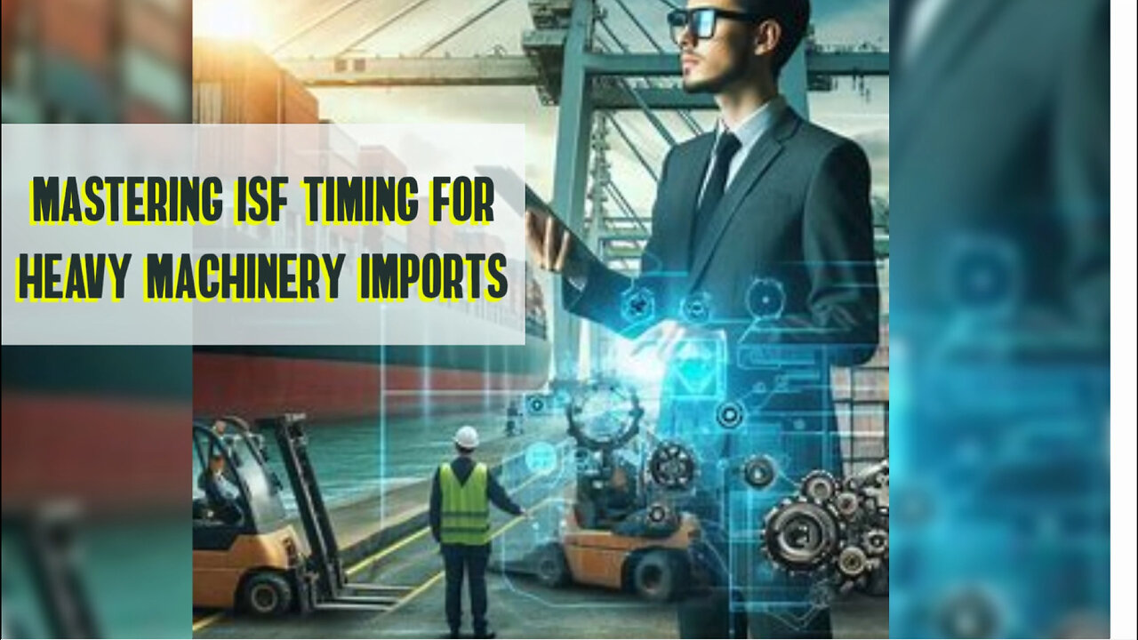 Maximizing Efficiency: Why ISF Timing is Crucial for Heavy Machinery Imports