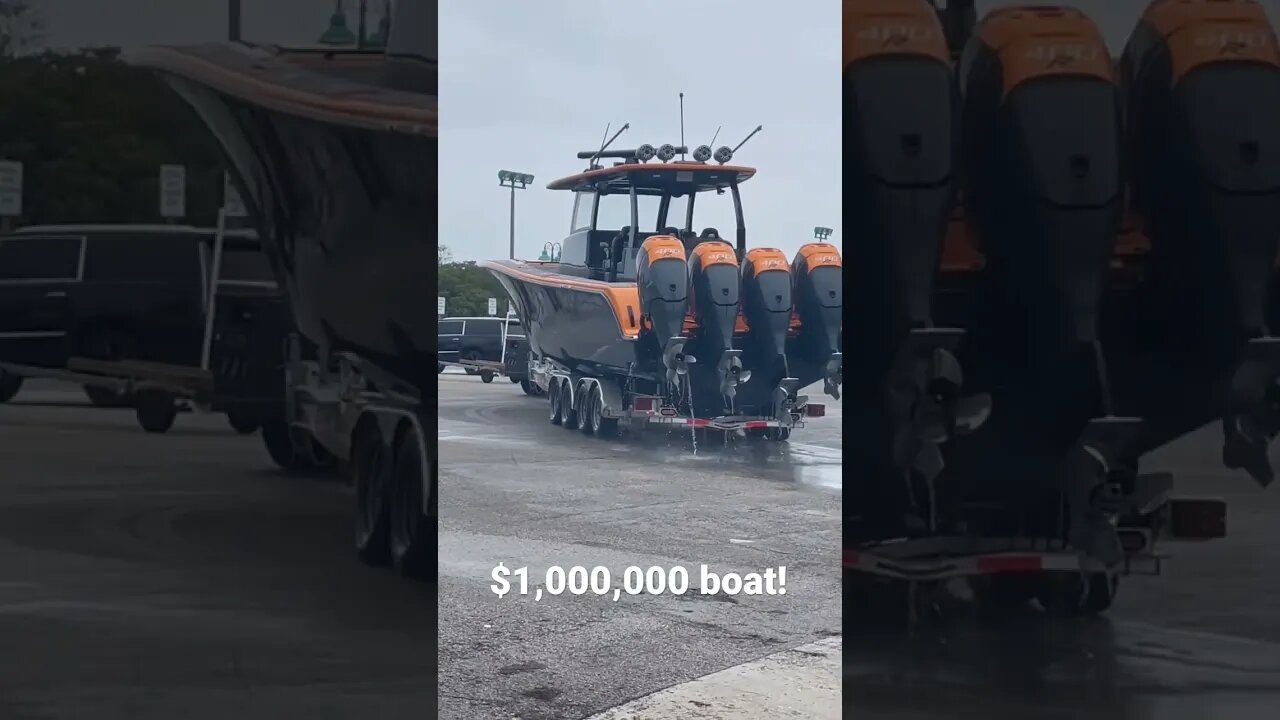 is this the way you trailer a million dollar boat ?