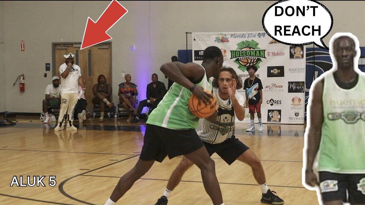 GAME 1 HOLLOMAN CHALLENGE.. 1V1 BASKETBALL | THIS HAPPENED...