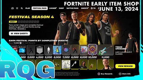 “NEW” METALLICA EVERYTHING IS HERE! FORTNITE EARLY ITEM SHOP (June 13, 2024)