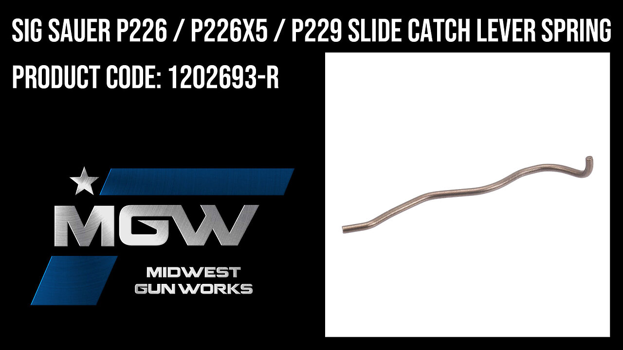 Sig Sauer P226 / P226-XFIVE / P229 Slide Catch Lever Spring - 1202693-R