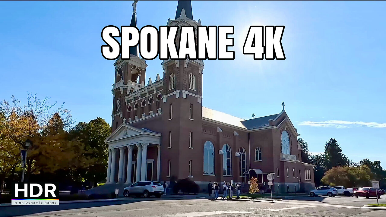 Downtown Spokane, Washington 4K Drive