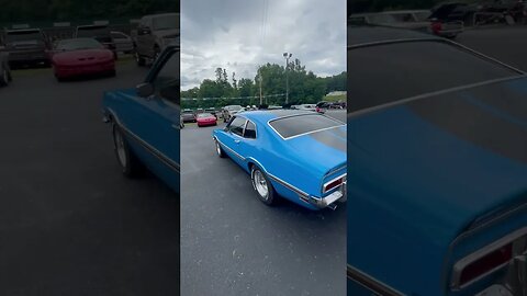 Cool Blue Ford Maverick at the Valley River Chevrolet Car Show in Murphy NC