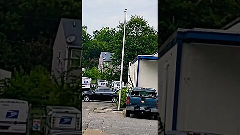 What is this country coming to when even a federal post office won't fly the flag #godblessamerica