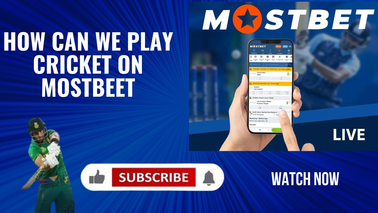 How can we play cricket on Mostbet