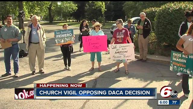 People react to DACA decision at Indianapolis rally