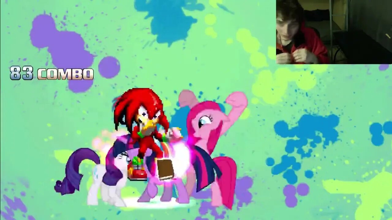 My Little Pony Characters (Twilight Sparkle, Rainbow Dash, And Rarity) VS Knuckles In An Epic Battle