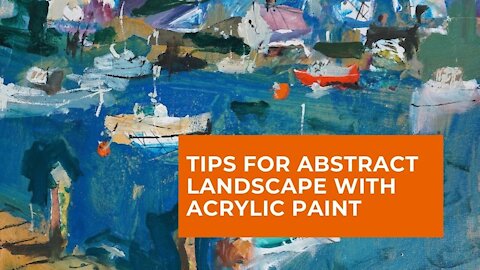 How To: ABSTRACT LANDSCAPES Painting Techniques - TUTORIAL!