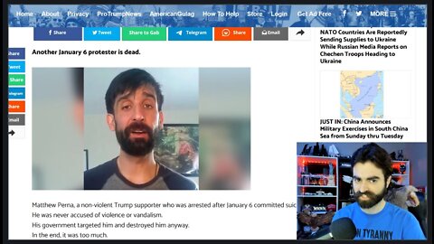 J6 Gulag Prisoner Driven To Suicide, 'Overkill' From DOJ, DOC Tyrants