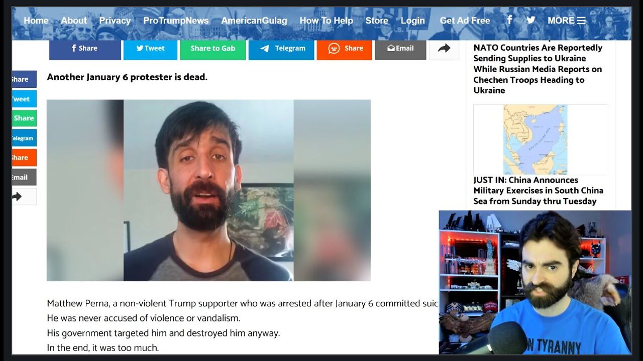 J6 Gulag Prisoner Driven To Suicide, 'Overkill' From DOJ, DOC Tyrants