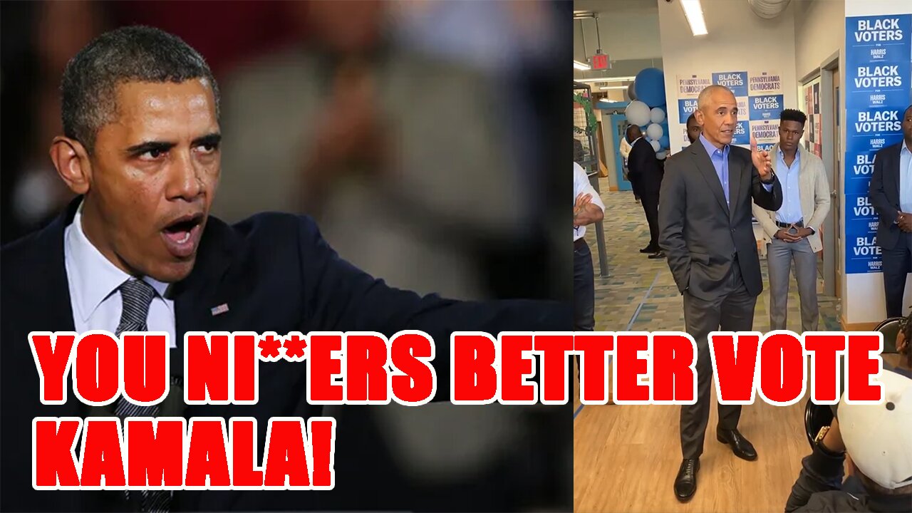 Democrats send Obama to DEMONIZE Black Men for NOT voting for Kamala!