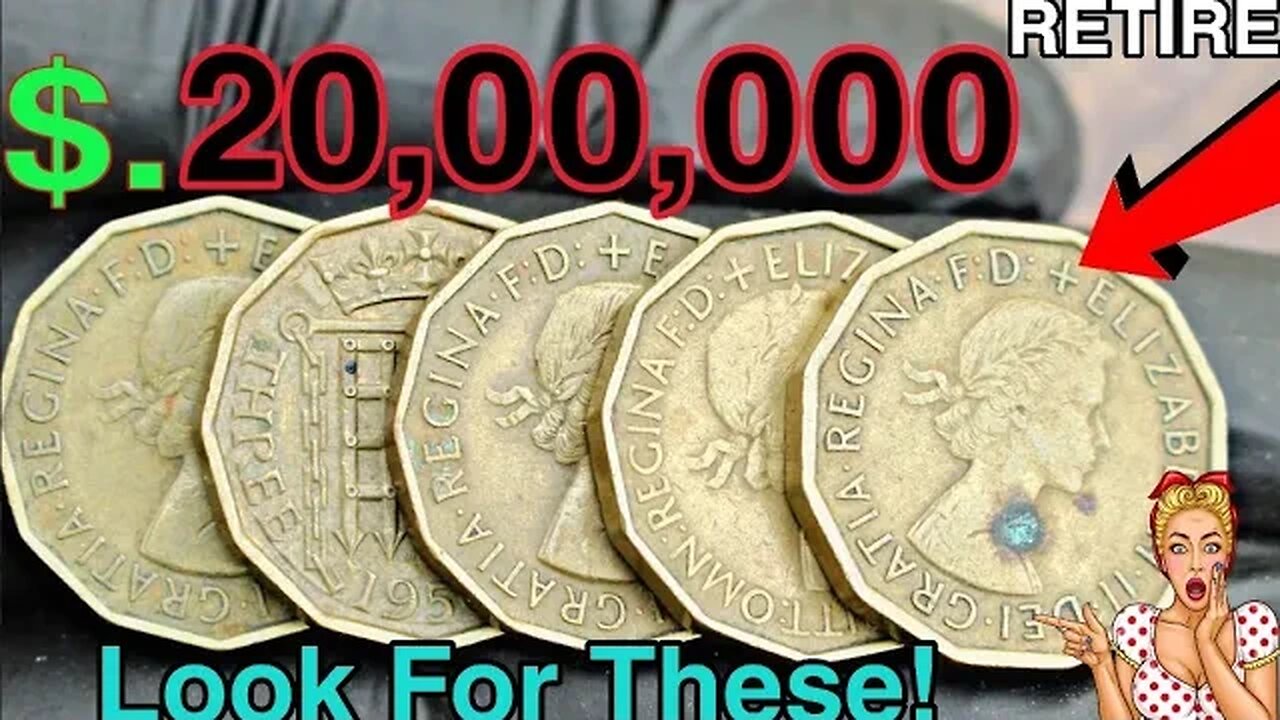 Top 7 ULTRA UK Three Pence RARE Three Pence Coins Worth a Lot of money!Coins worth MONEY!Coins