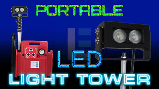 LED Light Tower in a Portable Case - Rechargeable