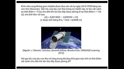 Kính viễn vọng không gian Hubble được đưa vào vũ trụ ngày 24/4/1990 bằng tàu con