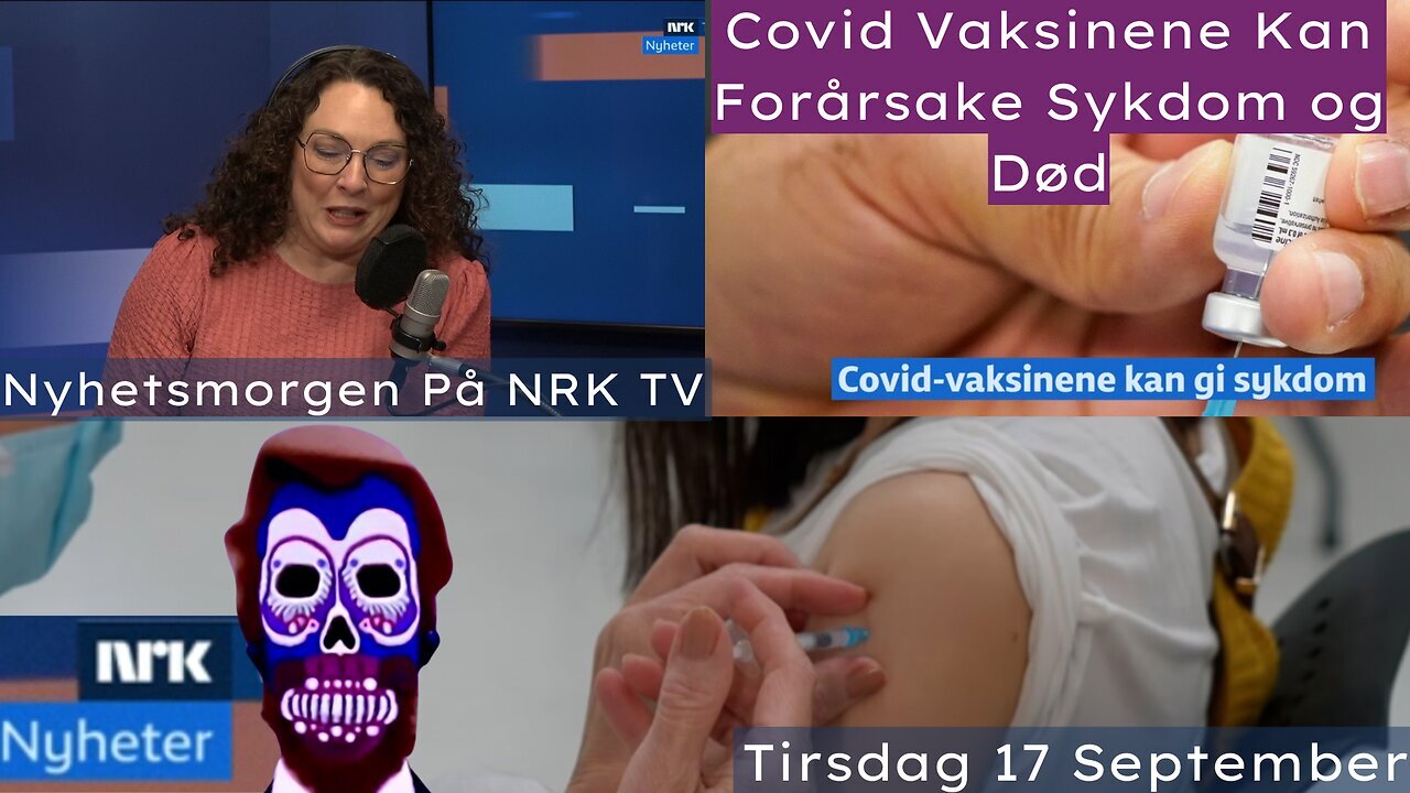 Poranek informacyjny w telewizji NRK – Szczepionki na Covid powodują poważne choroby i demencję