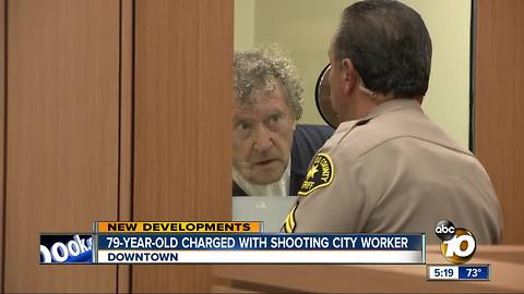 79-year-old charged with shooting city worker